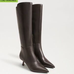 Sam Edelman chocolate brown Taylin Pointed Toe Knee High Boot size 8
